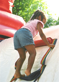 child climbing